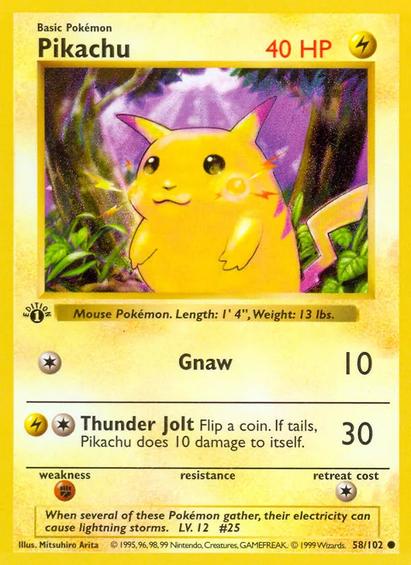 Pikachu — Jumbo Cards #058/102