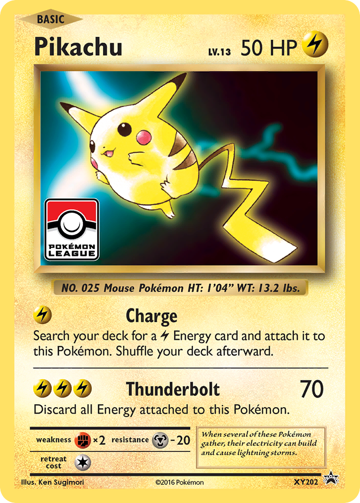 Pikachu — League & Championship Cards #XY202