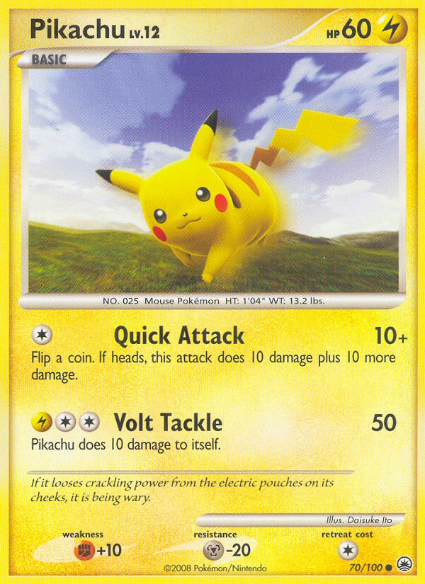 Pikachu — Majestic Dawn #70/100