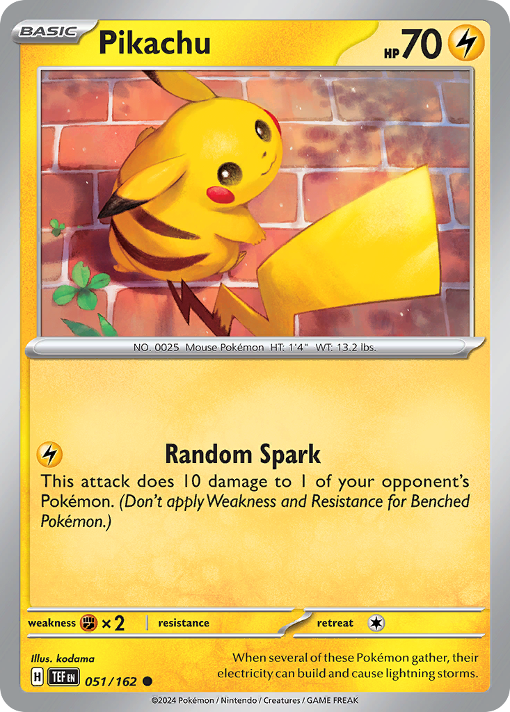 Pikachu — Miscellaneous Cards & Products #051/162