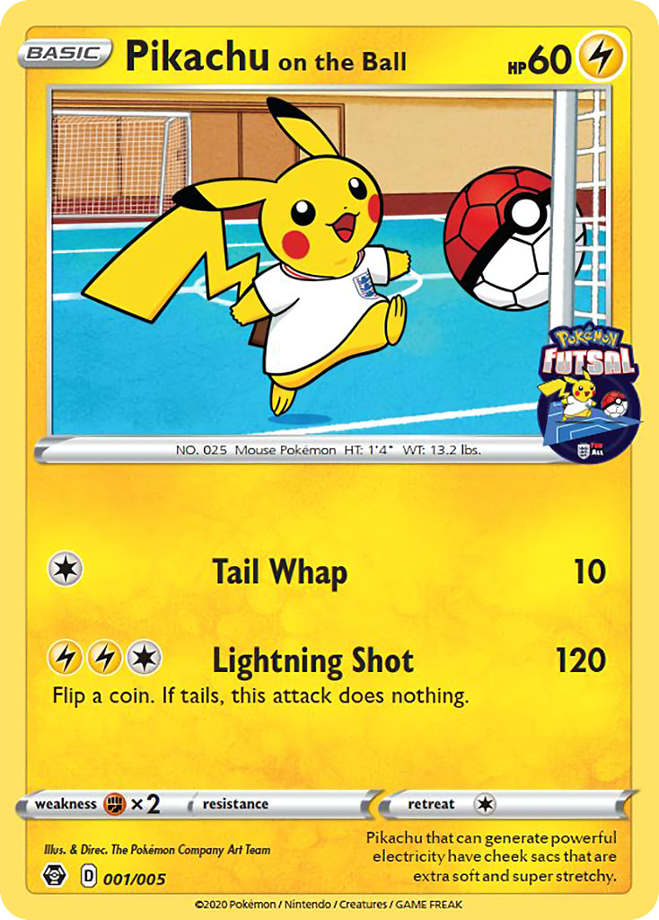 Pikachu on the Ball — Miscellaneous Cards & Products #001/005