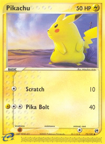 Pikachu — Sandstorm #72/100