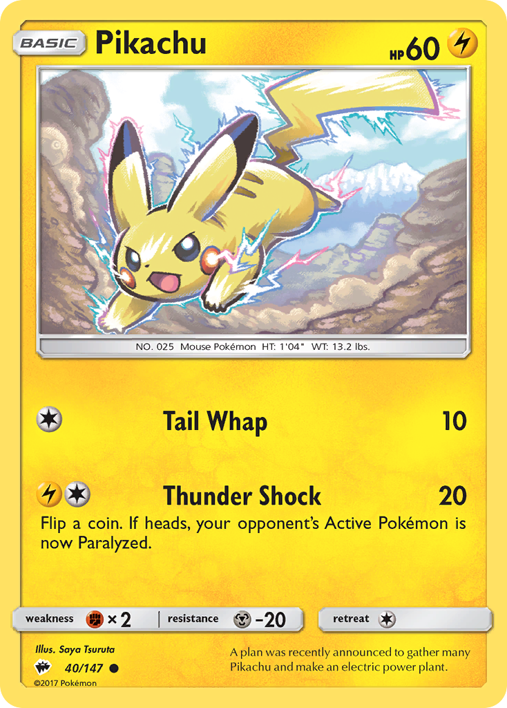 Pikachu — SM - Burning Shadows #40/147