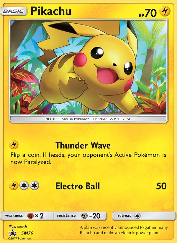 Pikachu — SM Promos #SM76