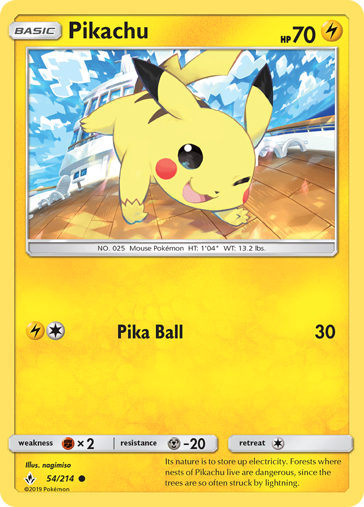 Pikachu — SM - Unbroken Bonds #54/214