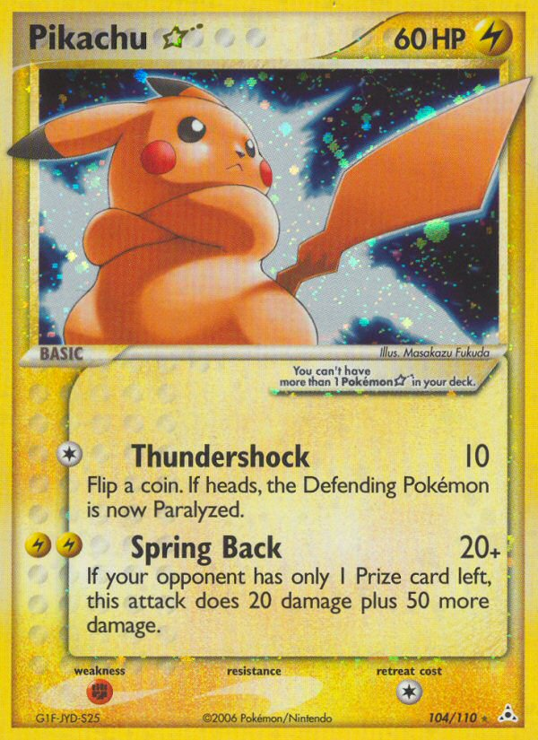 Pikachu Star — Holon Phantoms #104/110