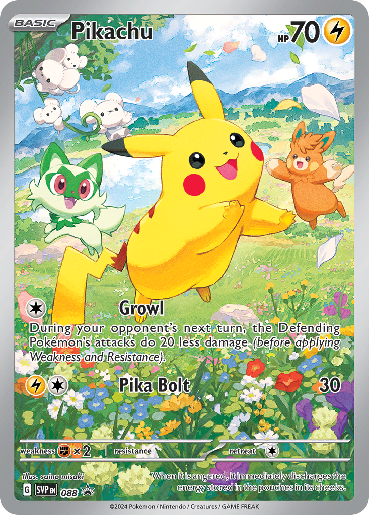 Pikachu — SV: Scarlet & Violet Promo Cards #088