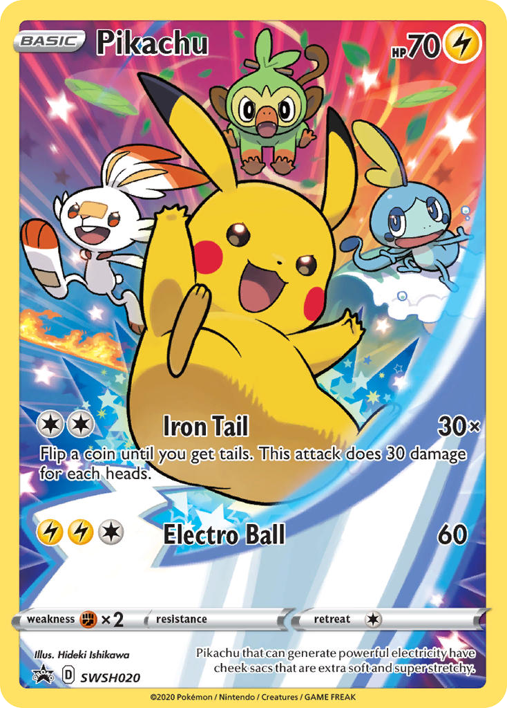 Pikachu — SWSH: Sword & Shield Promo Cards #SWSH020