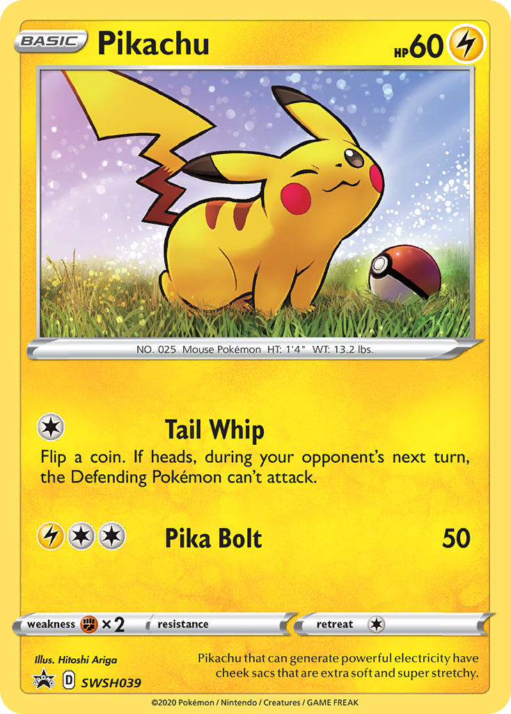 Pikachu — SWSH: Sword & Shield Promo Cards #SWSH039