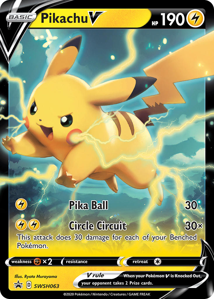 Pikachu V — SWSH: Sword & Shield Promo Cards #SWSH063