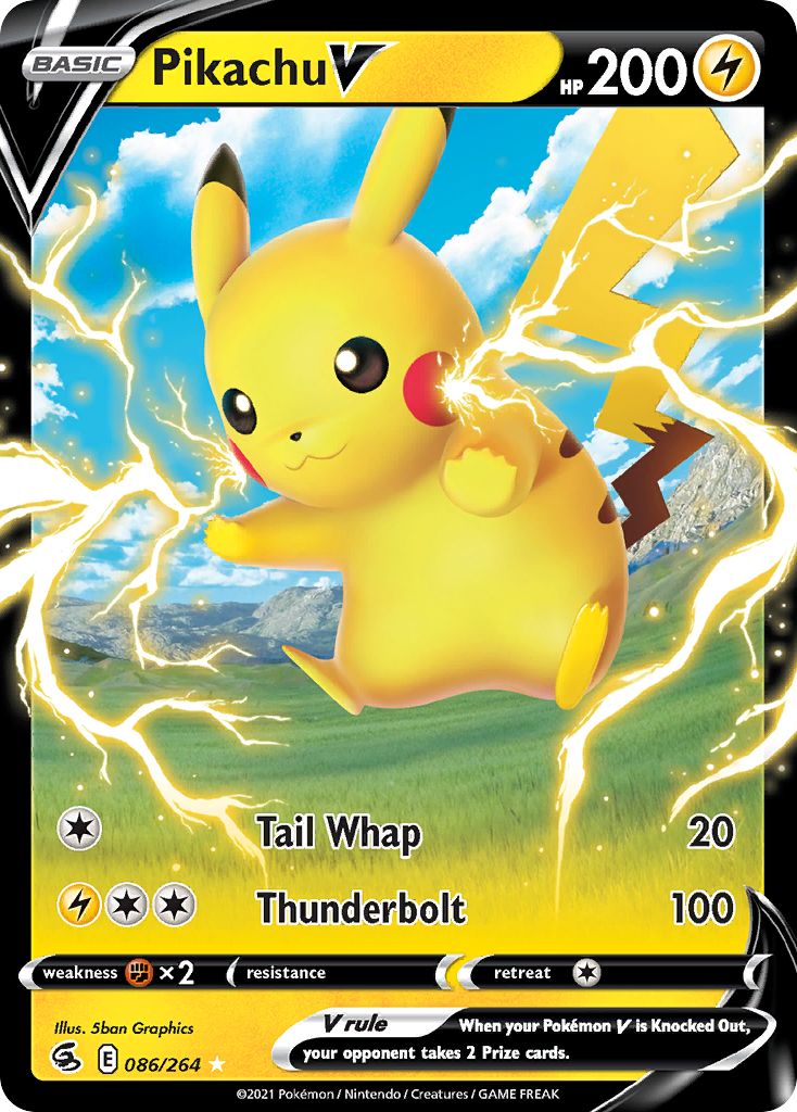 Pikachu V — SWSH08: Fusion Strike #086/264