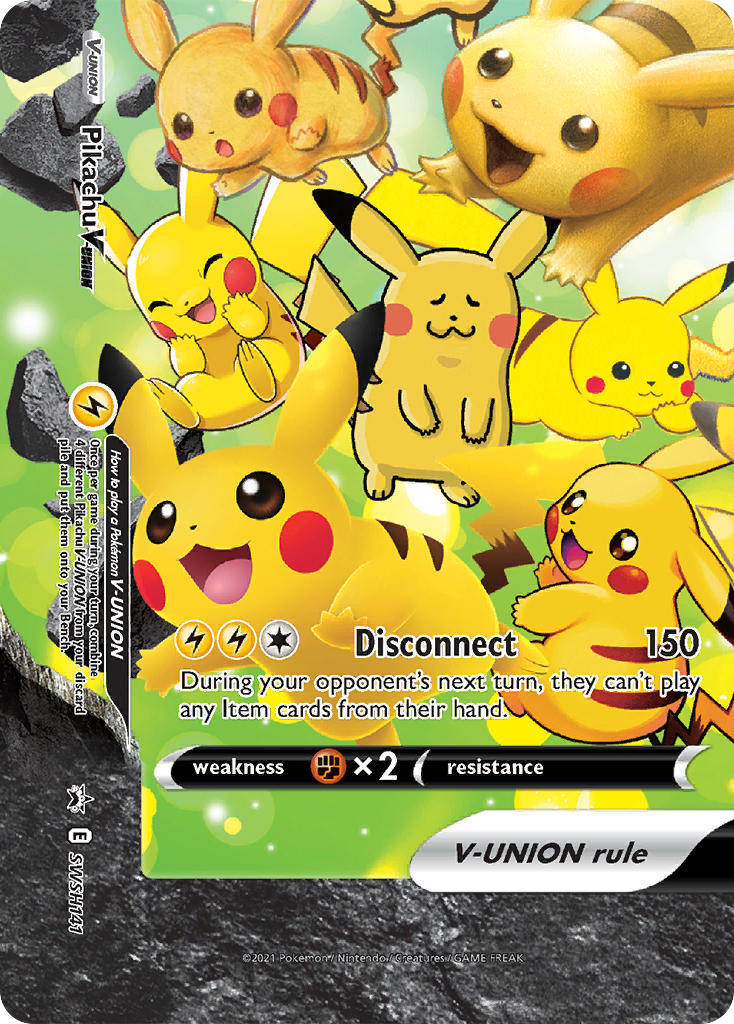 Pikachu V-Union — SWSH: Sword & Shield Promo Cards #SWSH141