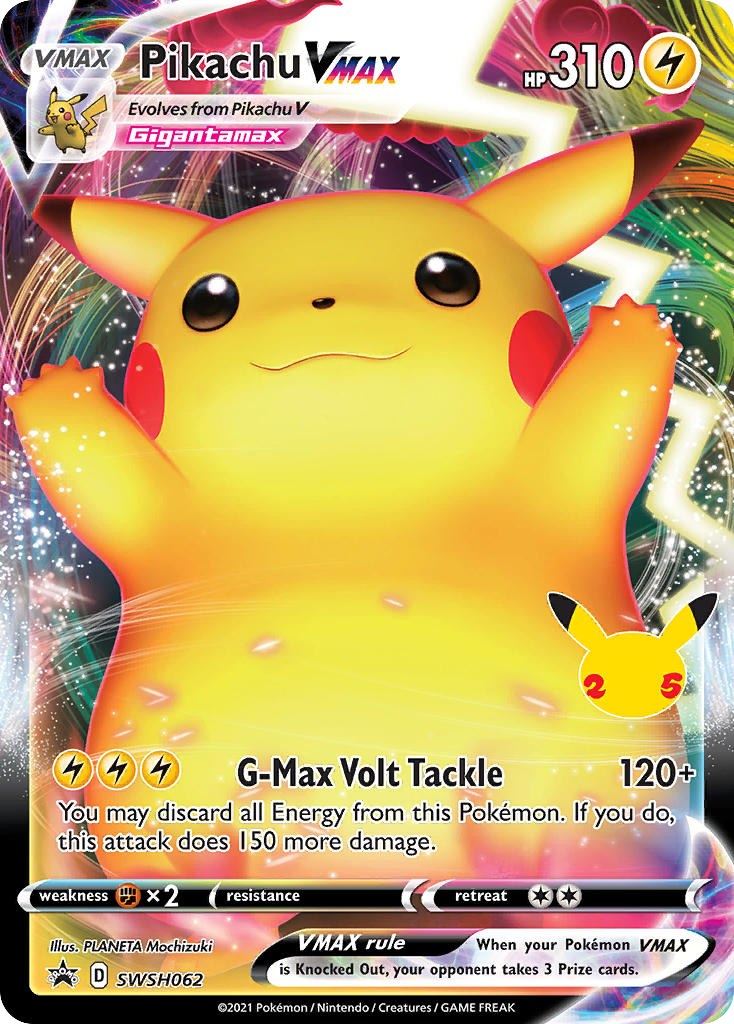 Pikachu VMAX — SWSH: Sword & Shield Promo Cards #SWSH062