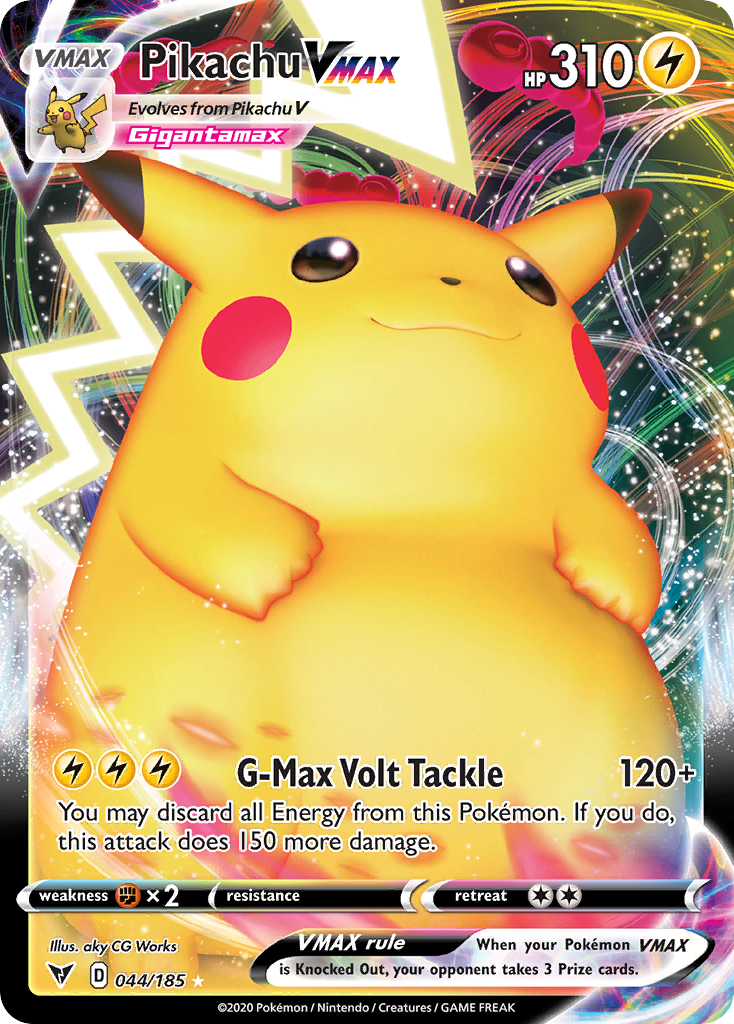 Pikachu VMAX — SWSH04: Vivid Voltage #044/185