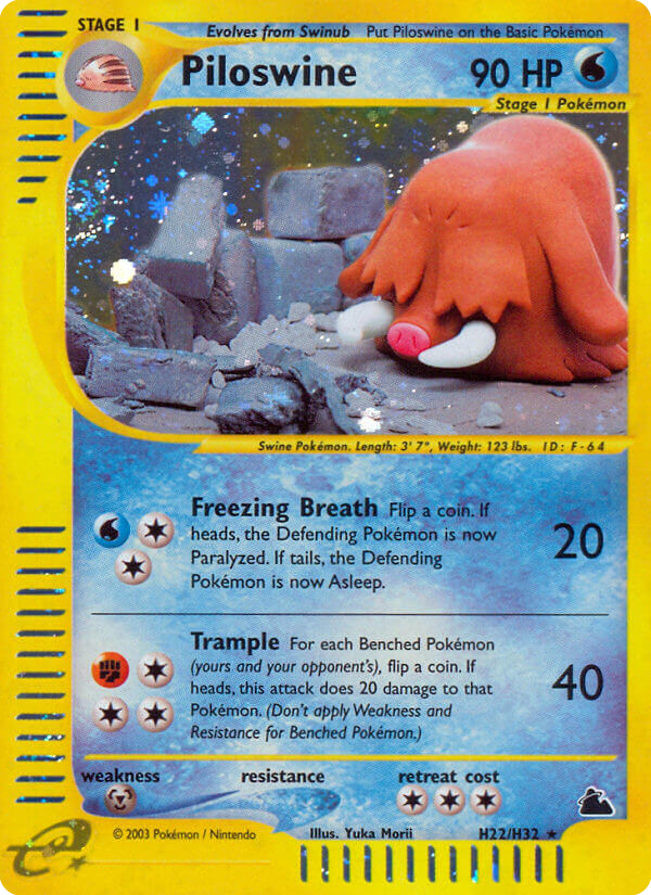 Piloswine (H22) — Skyridge #H22/H32