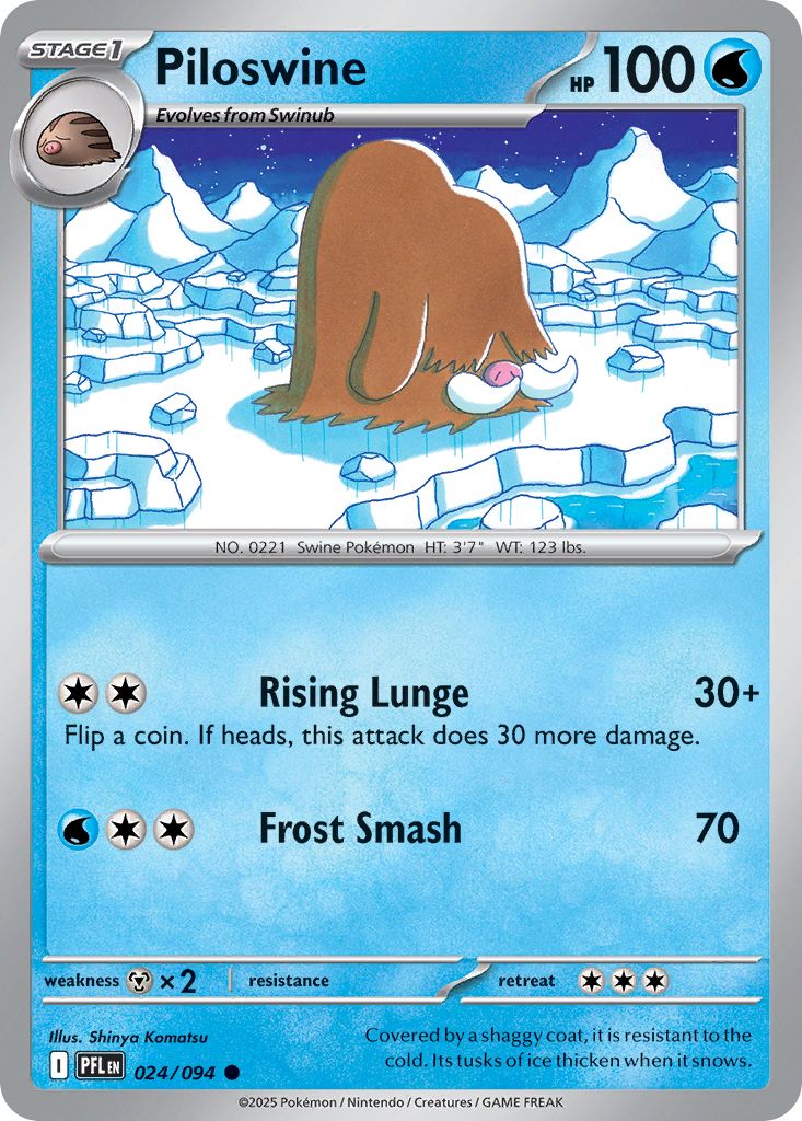 Piloswine — ME02: Phantasmal Flames #024/094