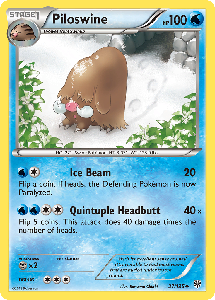 Piloswine — Plasma Storm #27/135