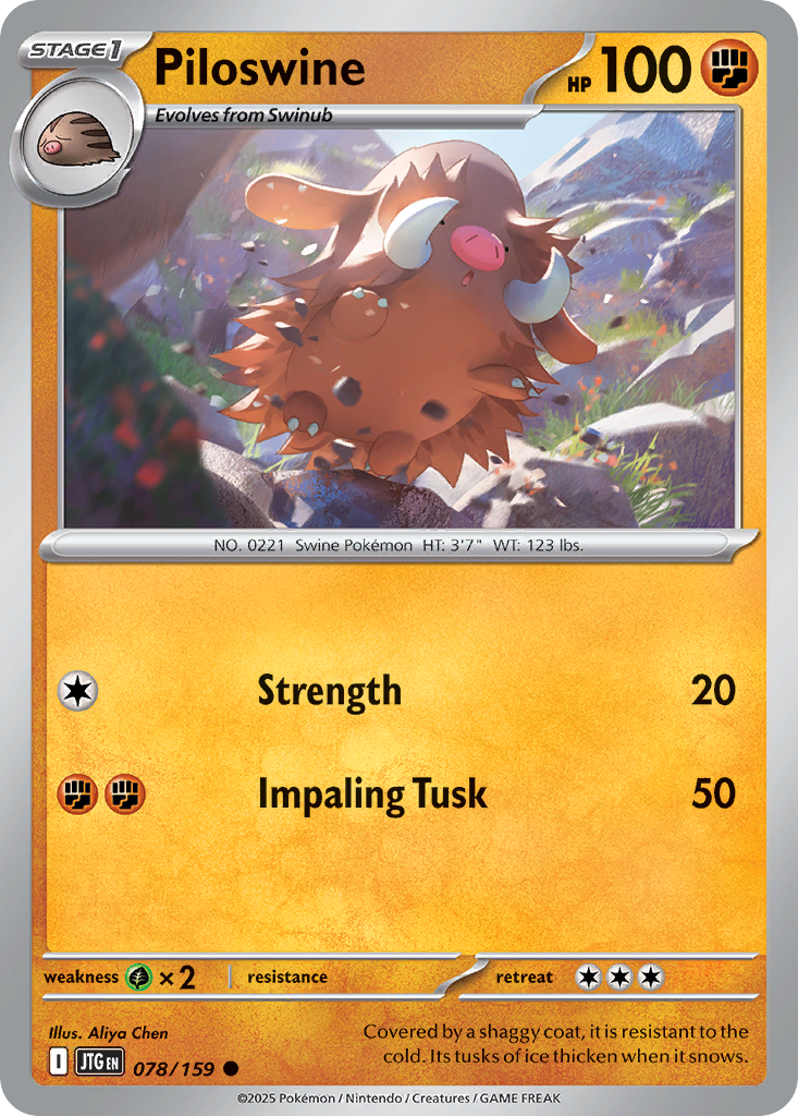 Piloswine — SV09: Journey Together #078/159