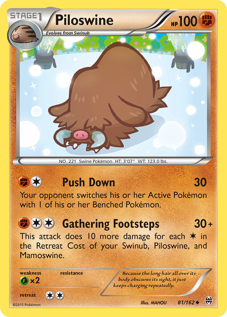 Piloswine — XY - BREAKthrough #81/162