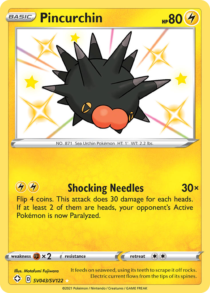 Pincurchin — Shining Fates: Shiny Vault #SV043/SV122