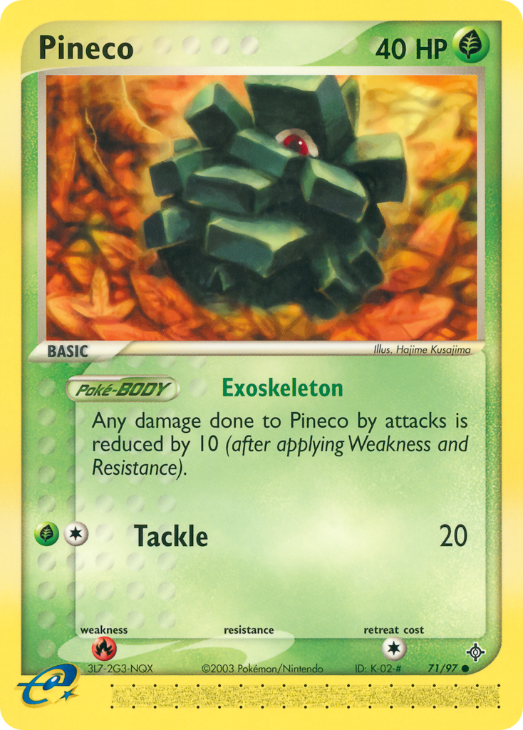 Pineco — Dragon #71/97