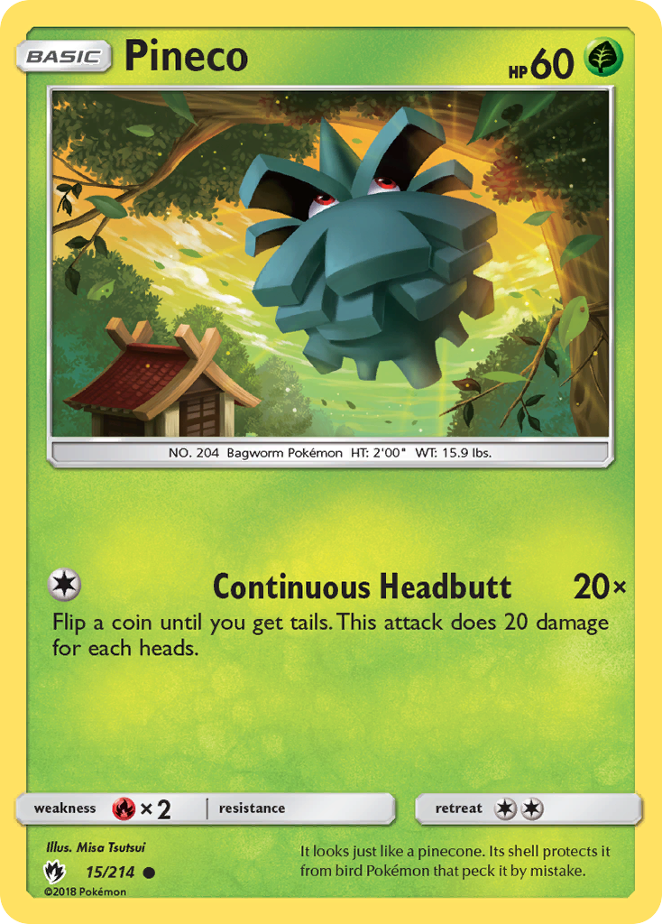 Pineco — SM - Lost Thunder #15/214
