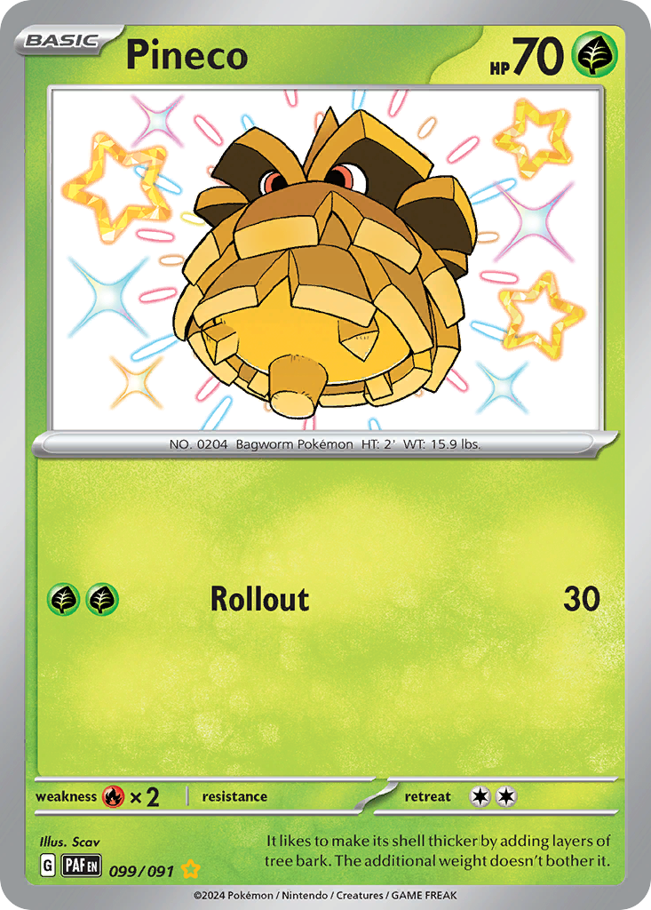 Pineco — SV: Paldean Fates #099/091