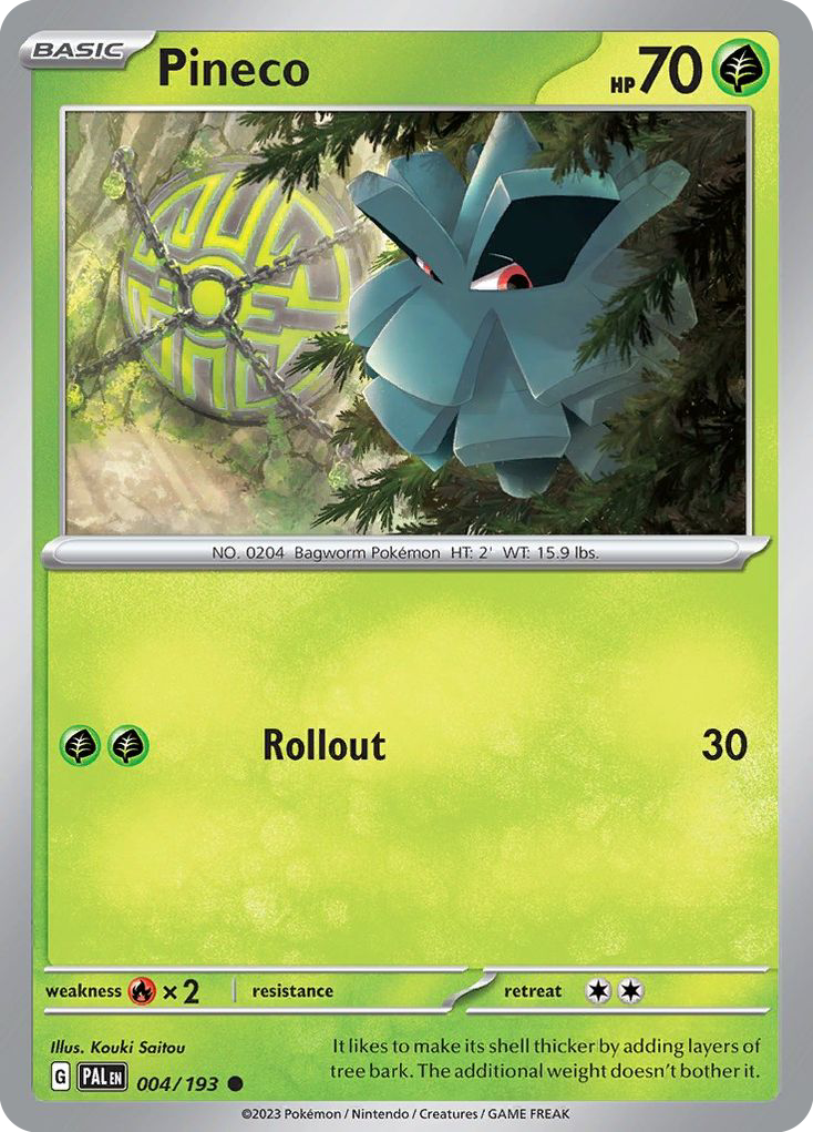 Pineco — SV02: Paldea Evolved #004/193