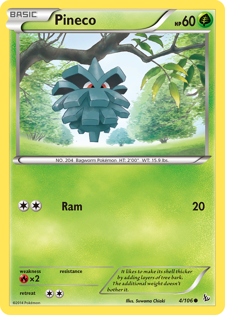 Pineco — XY - Flashfire #4/106