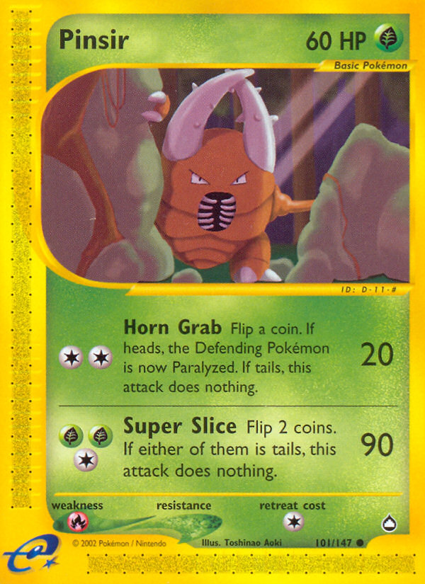 Pinsir — Aquapolis #101/147