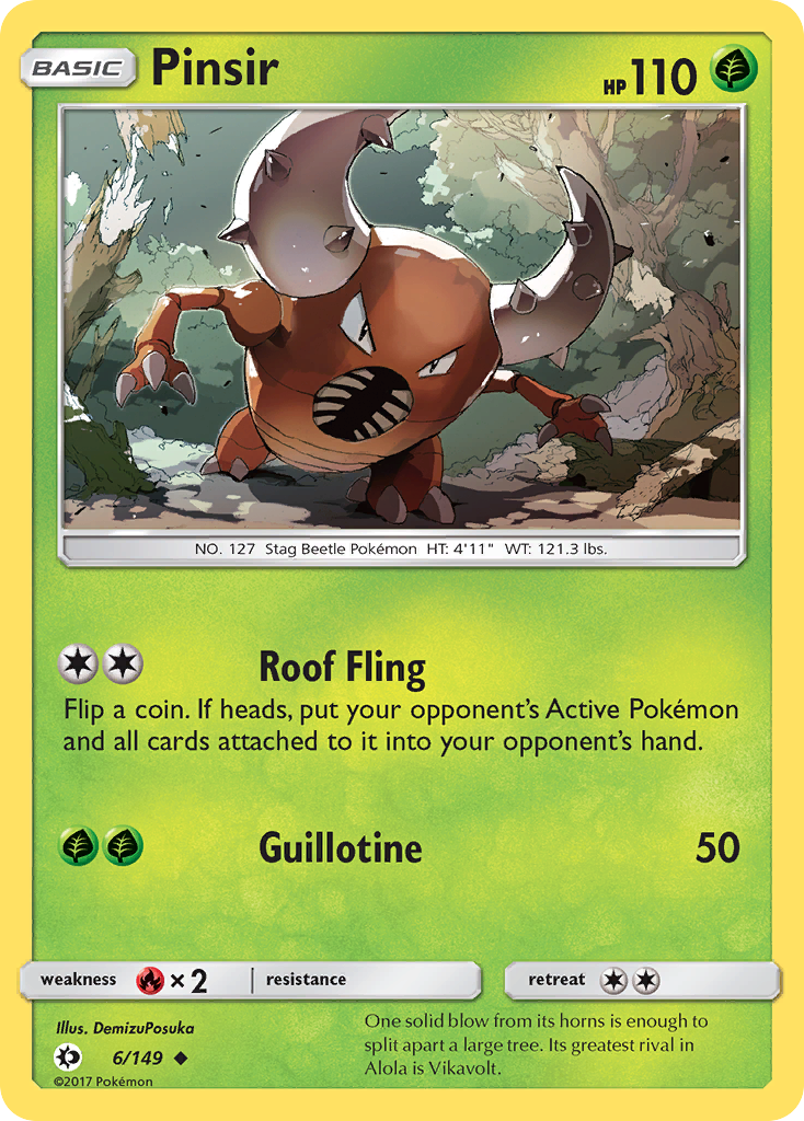Pinsir — SM Base Set #6/149
