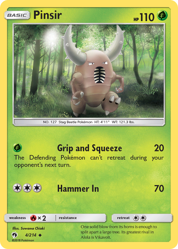 Pinsir — SM - Lost Thunder #4/214