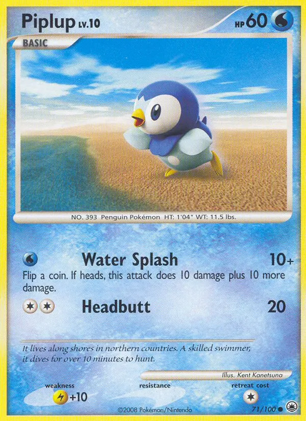 Piplup (71) — Majestic Dawn #71/100