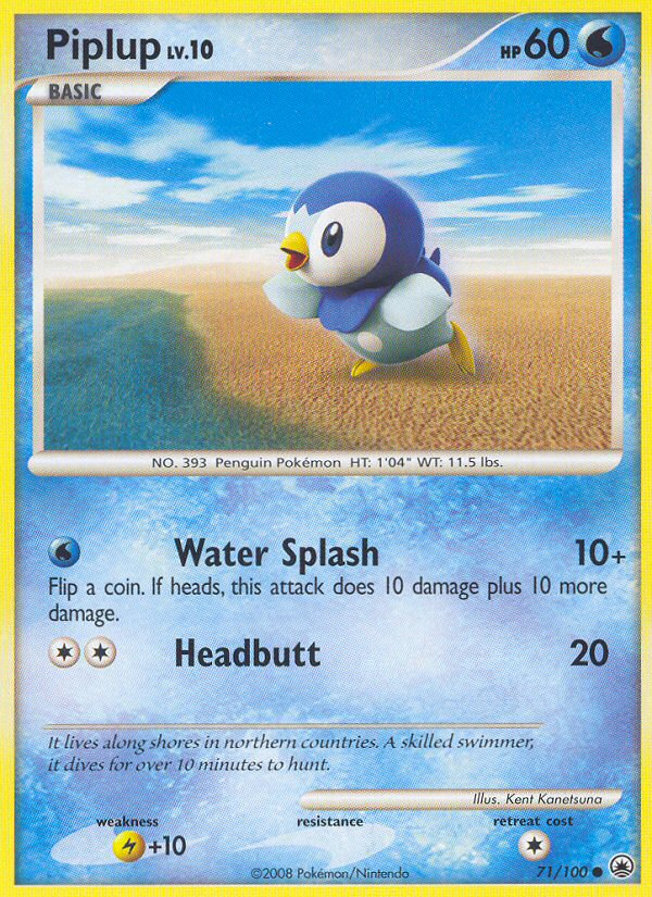 Piplup — Burger King Promos #071/100
