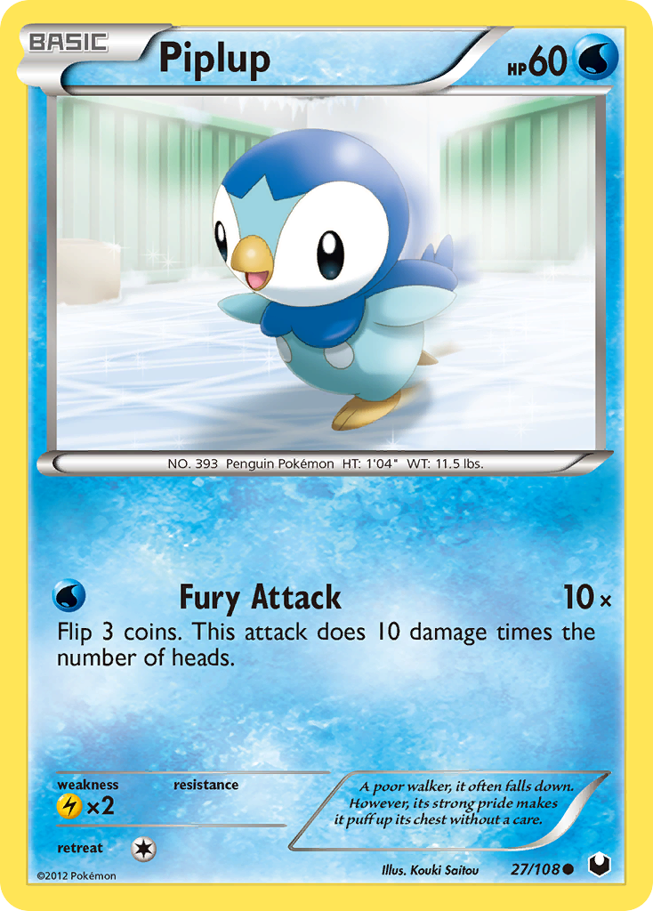 Piplup — Dark Explorers #27/108