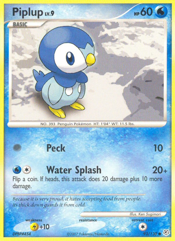 Piplup — First Partner Pack #093/130