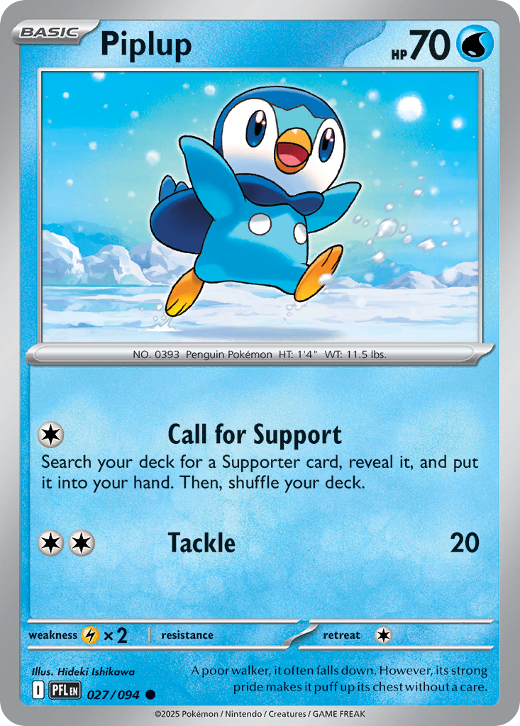 Piplup — ME02: Phantasmal Flames #027/094