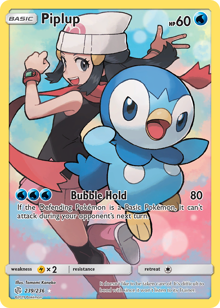 Piplup (Secret) — SM - Cosmic Eclipse #239/236