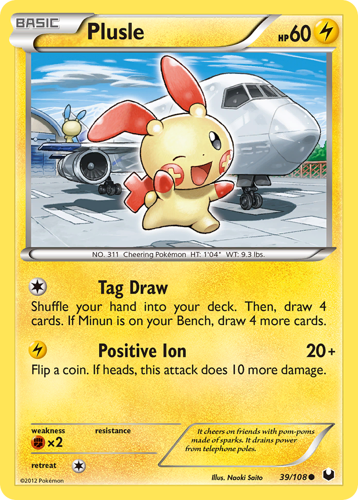 Plusle — Dark Explorers #39/108
