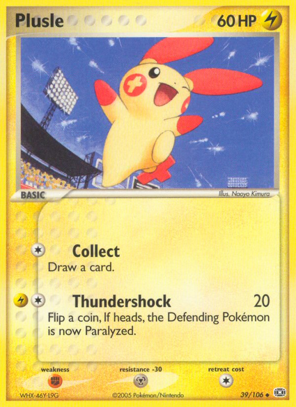 Plusle — Emerald #39/106