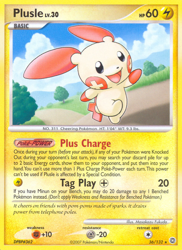 Plusle — Secret Wonders #36/132