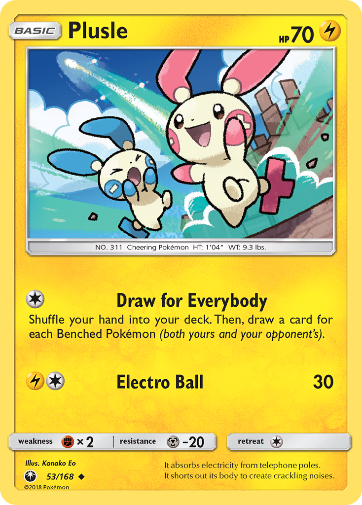 Plusle — SM - Celestial Storm #53/168