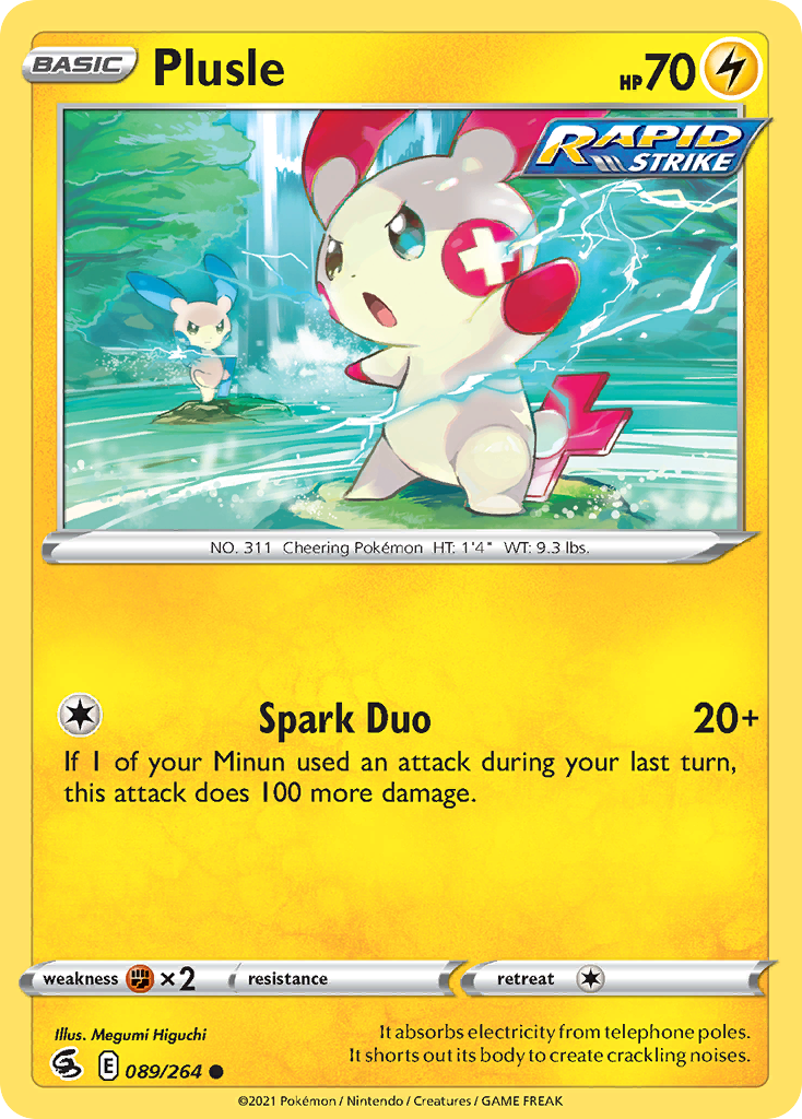 Plusle — SWSH08: Fusion Strike #089/264