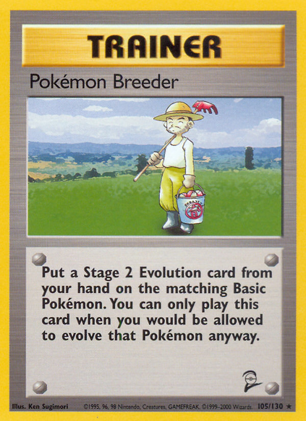 Pokemon Breeder — Base Set 2 #105/130