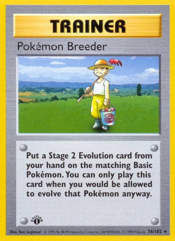 Pokemon Breeder — Base Set #076/102