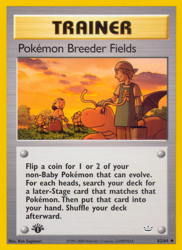 Pokemon Breeder Fields — Neo Revelation #62/64