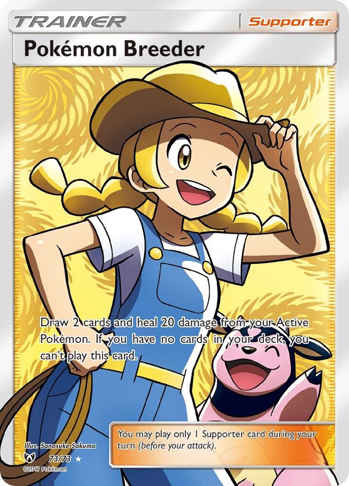 Pokemon Breeder (Full Art) — Shining Legends #73/73