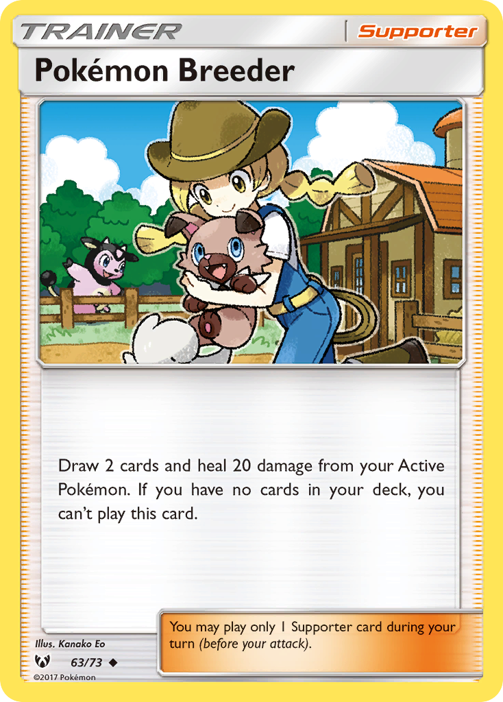 Pokemon Breeder — Shining Legends #63/73