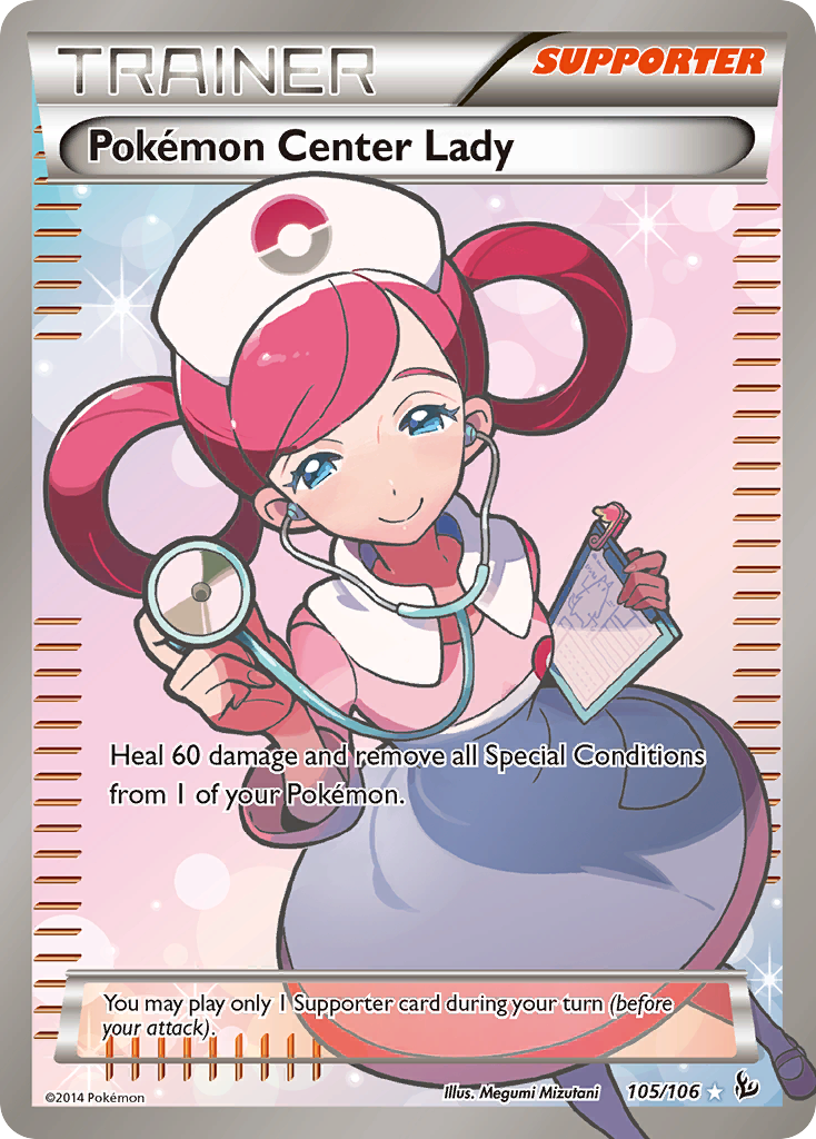 Pokemon Center Lady (105 Full Art) — XY - Flashfire #105/106