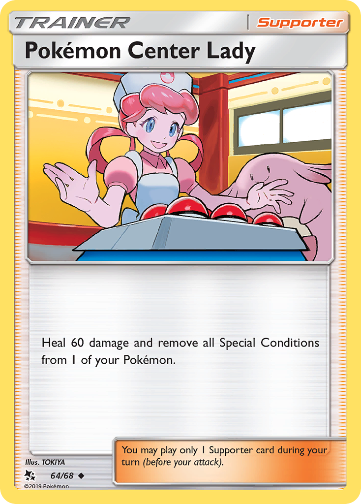 Pokemon Center Lady — Hidden Fates #64/68